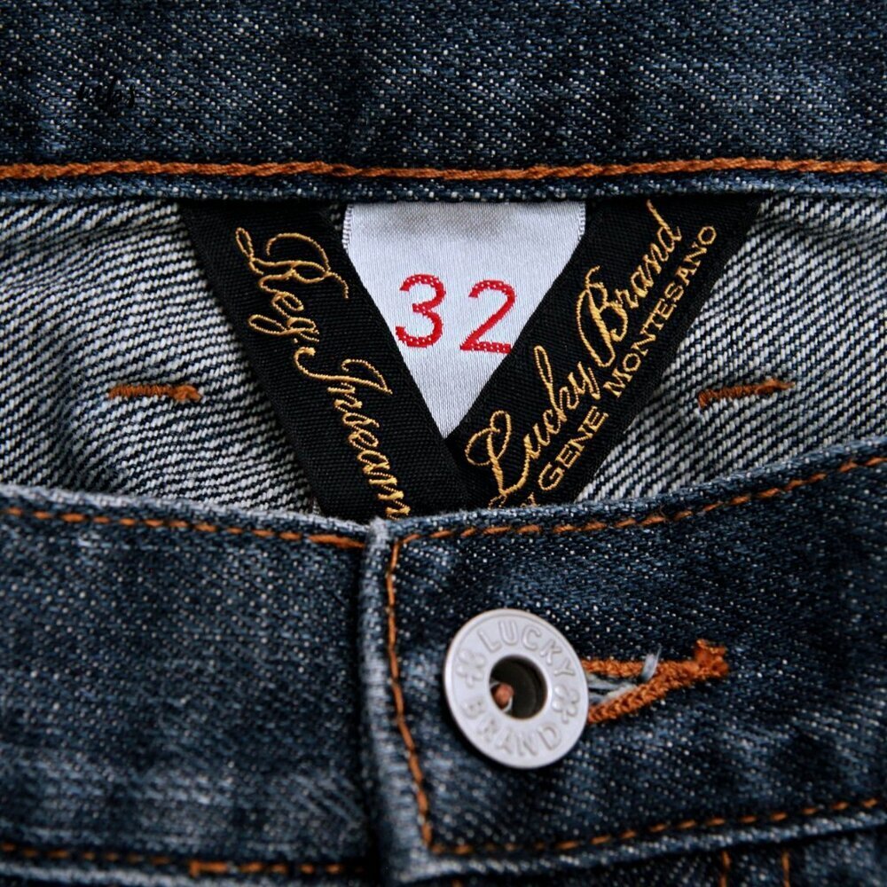 Lucky Brand by Gene‎ Montesano Dungarees Jeans Blue Men 32 x 37 - Picture 7 of 7